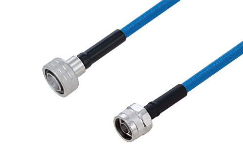 Plenum Snap-On 4.3-10 Male to N Male Low PIM Cable 150 cm Length Using SPP-250-LLPL Coax Using Times Microwave Parts