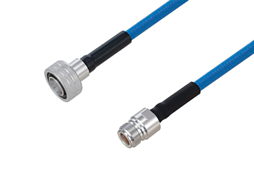 Plenum Snap-On 4.3-10 Male to N Female Low PIM Cable 150 cm Length Using SPP-250-LLPL Coax Using Times Microwave Parts
