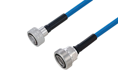 Plenum Snap-On 4.3-10 Male to 7/16 DIN Female Low PIM Cable 200 cm Length Using SPP-250-LLPL Coax Using Times Microwave Parts