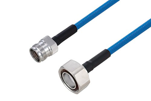 Plenum 4.3-10 Female to 7/16 DIN Male Low PIM Cable 50 cm Length Using SPP-250-LLPL Coax Using Times Microwave Parts