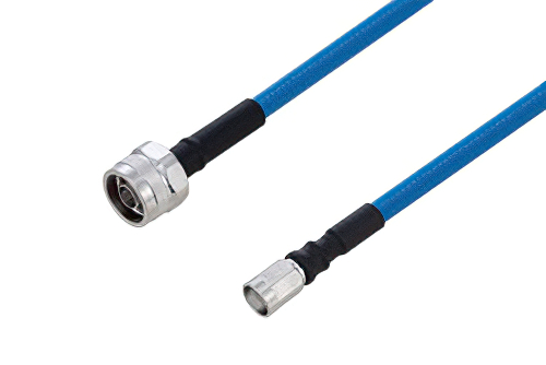 Plenum N Male to NEX10 Male Low PIM Cable 100 cm Length Using SPP-250-LLPL Coax Using Times Microwave Parts