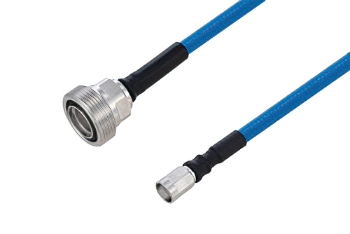 Plenum 7/16 DIN Female to NEX10 Male Low PIM Cable 12 Inch Length Using SPP-250-LLPL Coax Using Times Microwave Parts