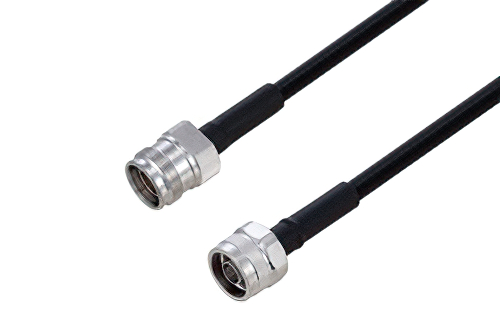 Outdoor Rated 4.3-10 Female to N Male Low PIM Cable Using SPO-250 Coax Using Times Microwave Parts