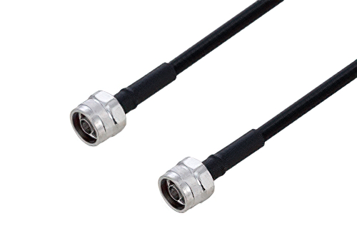 Outdoor Rated N Male to N Male Low PIM Cable Using SPO-250 Coax Using Times Microwave Parts