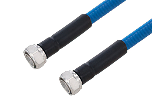 Plenum 4.3-10 Male to 4.3-10 Male Low PIM Cable Using SPP-500-LLPL Coax Using Times Microwave Parts