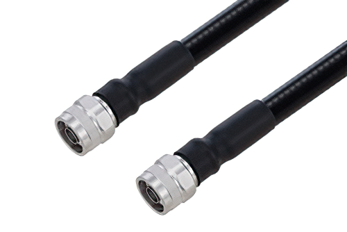 Outdoor Rated N Male to N Male Low PIM Cable Using SPO-500 Coax Using Times Microwave Parts