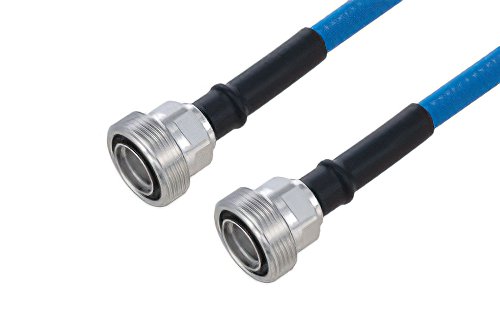 Plenum 7/16 DIN Female to 7/16 DIN Female Low PIM Cable Using SPP-375-LLPL Coax Using Times Microwave Parts