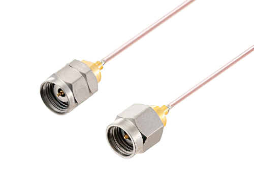 1.85mm Male to 2.92mm Male Low Loss Cable 6 Inch Length Using 047 Coax