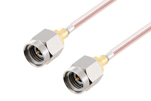 2.92mm Male to 2.92mm Male Low Loss Cable 18 Inch Length Using 086 Coax