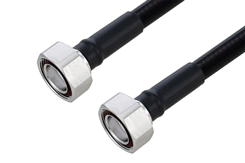 Fire Rated 7/16 DIN Male to 7/16 DIN Male Low PIM Cable 200 cm Length Using SPF-500 Coax Using Times Microwave Parts