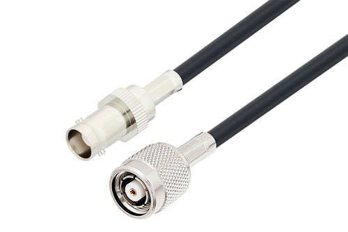 BNC Female to Reverse Polarity TNC Plug Low Loss Cable Using LMR-195 Coax