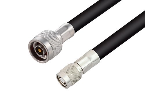 Reverse Polarity N Plug to Reverse Polarity TNC Plug Cable Using RG213 Coax