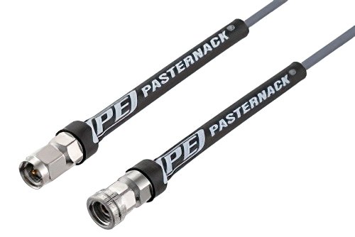 SMA Male to 2.4mm Male Cable 12 Inch Length Using PE-P103 Coax