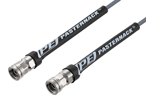 1.85mm Male to 2.4mm Male Cable 100 CM Length Using PE-P103 Coax