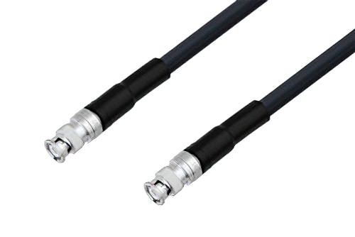 BNC Male to BNC Male Low Loss Cable 24 Inch Length Using LMR-400-DB Coax