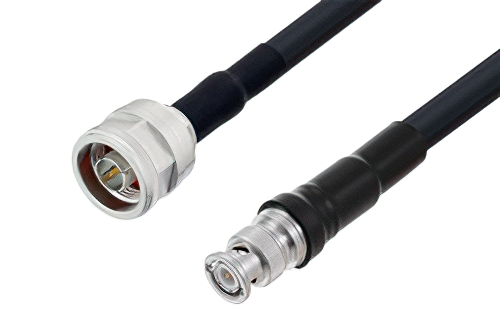 BNC Male to N Male Cable Using LMR-400-UF Coax