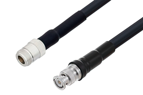 BNC Male to N Female Cable Using LMR-400-UF Coax