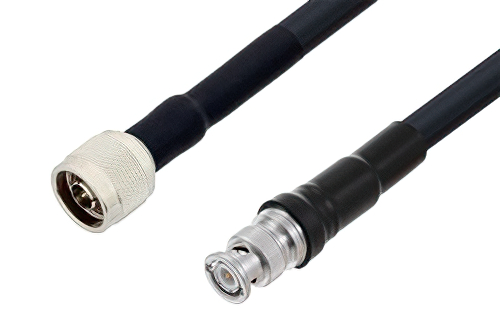 BNC Male to N Male Cable Using LMR-400-DB Coax