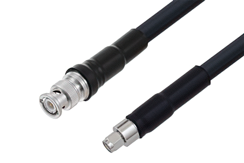BNC Male to SMA Male Cable Using LMR-400-DB Coax