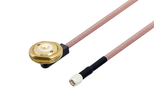 NMO Mount to SMA Male Cable Using RG142 Coax with HeatShrink