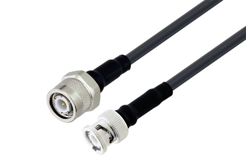 BNC Male to TNC Male Low Loss Cable Using LMR-200 Coax With Times Microwave Components