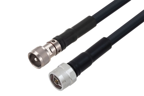 N Male to UHF Male Low Loss Cable Using LMR-400 Coax With Times Microwave Parts