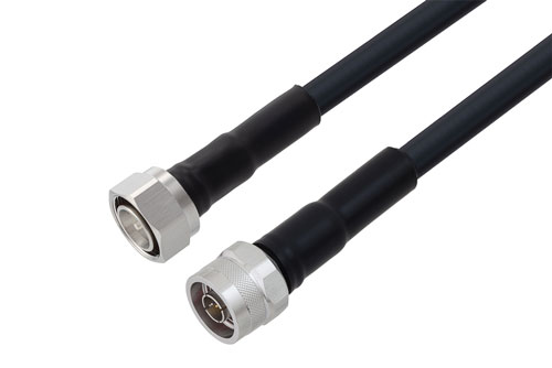 4.3-10 Male to N Male Low Loss Cable Using LMR-400 Coax With Times Microwave Components