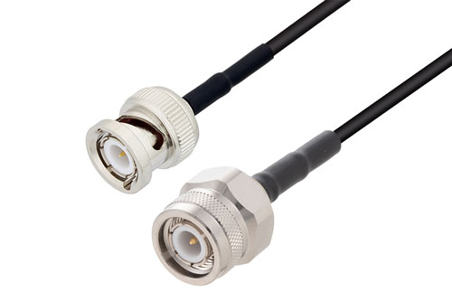 TNC Male to BNC Male Low Loss Cable Using LMR-100 Coax