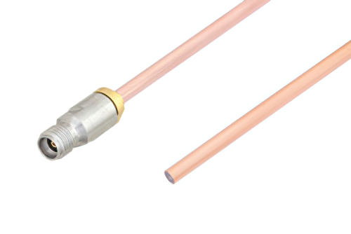 3.5mm Female to Straight Cut Lead Cable Using RG402 Coax