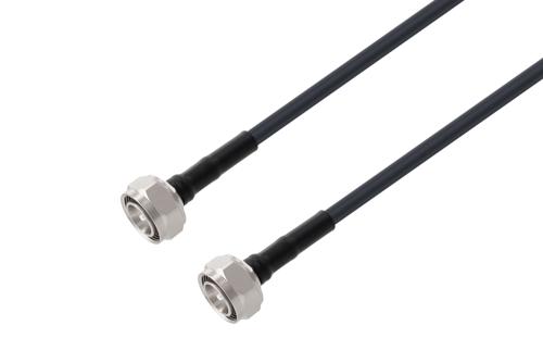 4.3-10 Male to 4.3-10 Male Low Loss Cable Using LMR-240-UF Coax with Times Microwave Components
