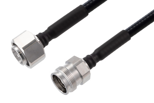 4.3-10 Male to 4.3-10 Female Low PIM Cable Using 1/4 inch Superflexible Coax