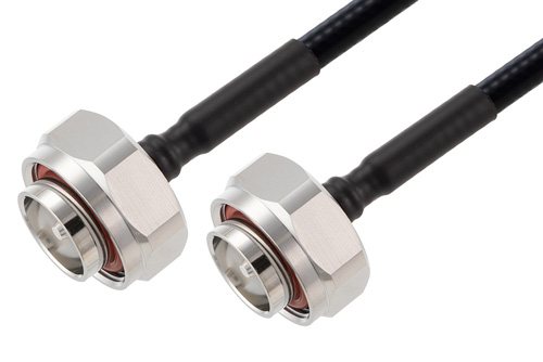 7/16 DIN Male to 7/16 DIN Male Low PIM Cable Using 1/4 inch Superflexible Coax