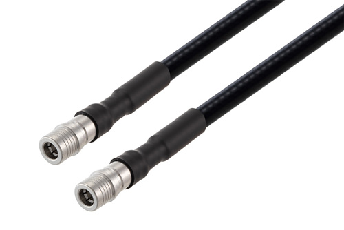 QMA Male to QMA Male Low PIM Cable Using 1/4 inch Superflexible Coax
