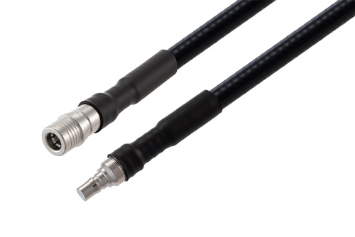 QMA Male to QMA Female Low PIM Cable Using 1/4 inch Superflexible Coax