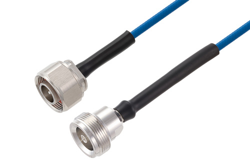 4.1/9.5 Mini DIN Male to 4.1/9.5 Mini DIN Female Low PIM Cable Using TFT-5G-402 Coax Using Times Microwave Components