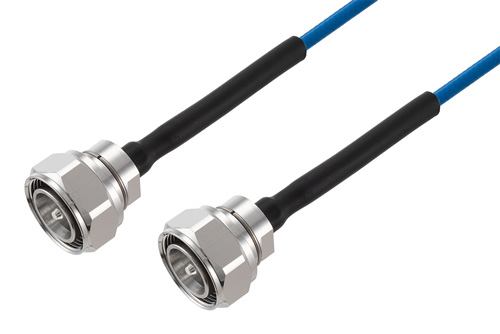 4.3-10 Male to 4.3-10 Male Low PIM Cable Using TFT-5G-402 Coax Using Times Microwave Components