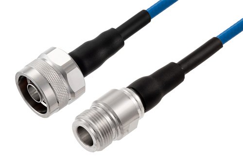 N Male to N Female Low PIM Cable Using TFT-5G-402 Coax Using Times Microwave Components