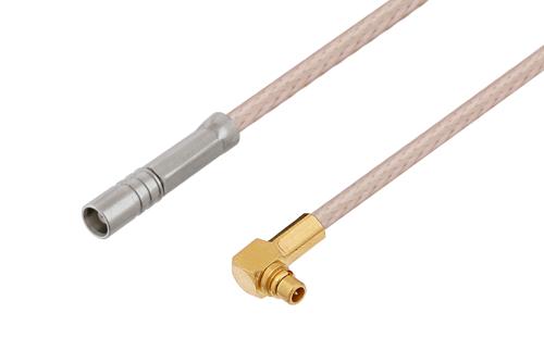 MCX Jack to MMCX Plug Right Angle Cable Using RG316 Coax