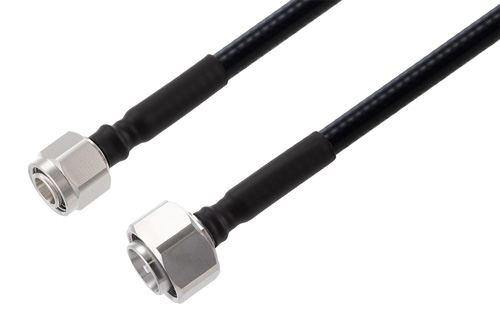 2.2-5 Male to 4.3-10 Male Low PIM Cable Using 1/4 inch Superflexible Coax
