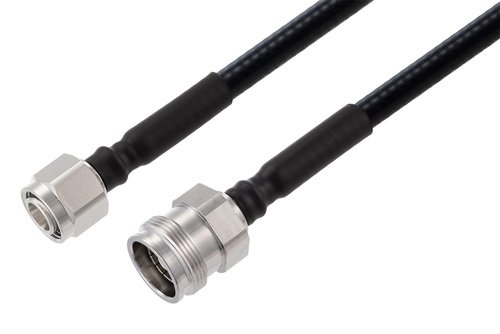 2.2-5 Male to 4.3-10 Female Low PIM Cable Using 1/4 inch Superflexible Coax