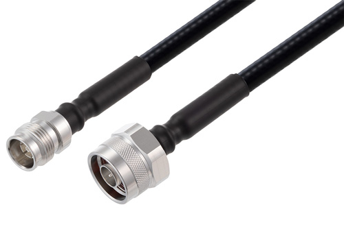 2.2-5 Female to N Male Low PIM Cable Using 1/4 inch Superflexible Coax