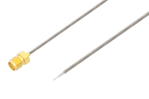 SMA Female to Trimmed Lead Test Probe Cable Using PE-SR047FL Coax