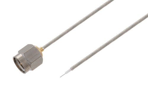SMA Male to Trimmed Lead Test Probe Cable Using PE-SR047FL Coax