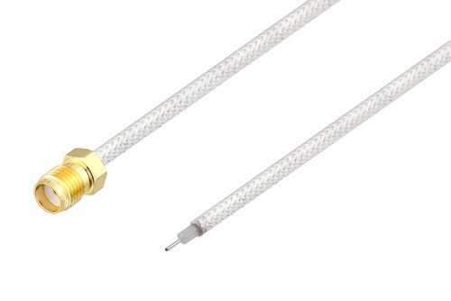SMA Female to Trimmed Lead Test Probe Cable Using PE-SR405FL Coax