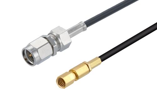 SMA Male to SSMC Plug Low Loss Cable Using LMR-100 Coax