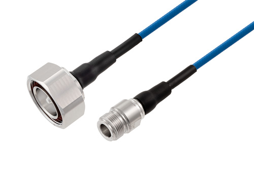 7/16 DIN Male to N Female Low PIM Cable Using TFT-402 Coax Using Times Microwave Components
