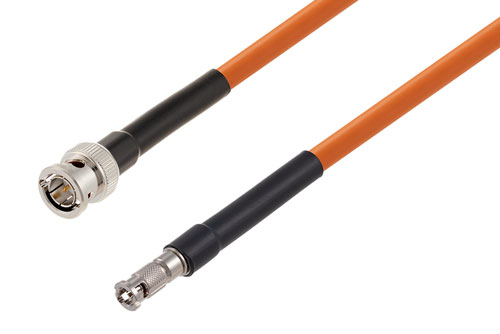 75 Ohm BNC Male to 75 Ohm HD-BNC Male 12G SDI Cable Using 75 Ohm 4694R-OR Coax