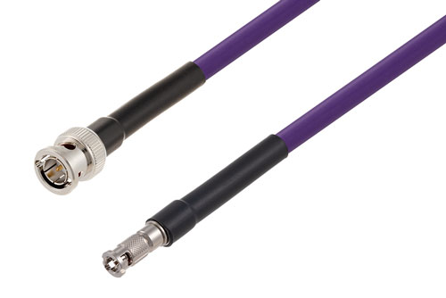 75 Ohm BNC Male to 75 Ohm HD-BNC Male 12G SDI Cable Using 75 Ohm 4694R-VL Coax