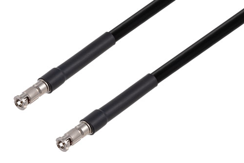 75 Ohm HD-BNC Male to 75 Ohm HD-BNC Male 12G SDI Cable Using 75 Ohm 4694R-BK Coax