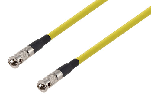 75 Ohm HD-BNC Male to 75 Ohm HD-BNC Male 12G SDI Cable Using 75 Ohm 4855R-YW Coax